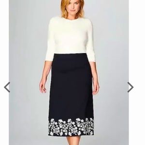 Christian Siriano for J. Jill embroidered dress L